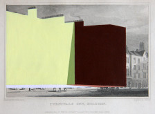 Jaime Tarazona, <i>Furnivals Inn, Holborn</i>, 2010, acrylic on etching