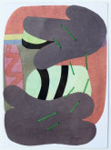 Lauren Muggeo, Fl 2, 2015, gouache, watercolor, thread