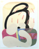 Lauren Muggeo, Fl 3, 2015, gouache, watercolor, thread