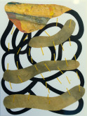 Lauren Muggeo, S1, 2015, paint, gouache, thread