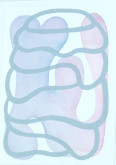 Lauren Muggeo, Stack 2, 2015, watercolor, gouache