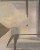 Marjorie Schwarz, Untitled (blankets), 2015, water soluble oil on canvas