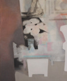 Marjorie Schwarz, Untitled (DT12014), 2015, water soluble oil on canvas
