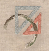 Kelly Kroener, <i>(/|/|/|)</i>, 2017, cotton floss on muslin