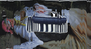 Catalina Alzate, <i>In-capacitate </i>, 2021, Collage and Scan-art, 15x8”