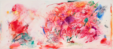 Sara Issakharian
, <i>Storied Cloud</i>, 2021, acrylic, oil, pastel on linen